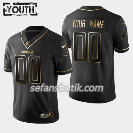 Los Angeles Chargers Tröjor Custom Nike Svart Golden Edition - Barn Los Angeles Chargers Tröjor Custom Nike Svart Golden Edition - Barn